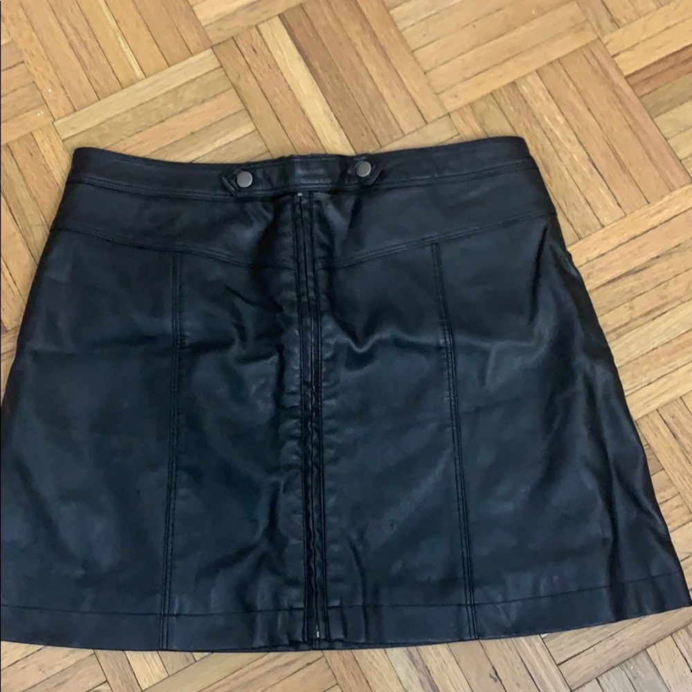 Faux Leather Skirt